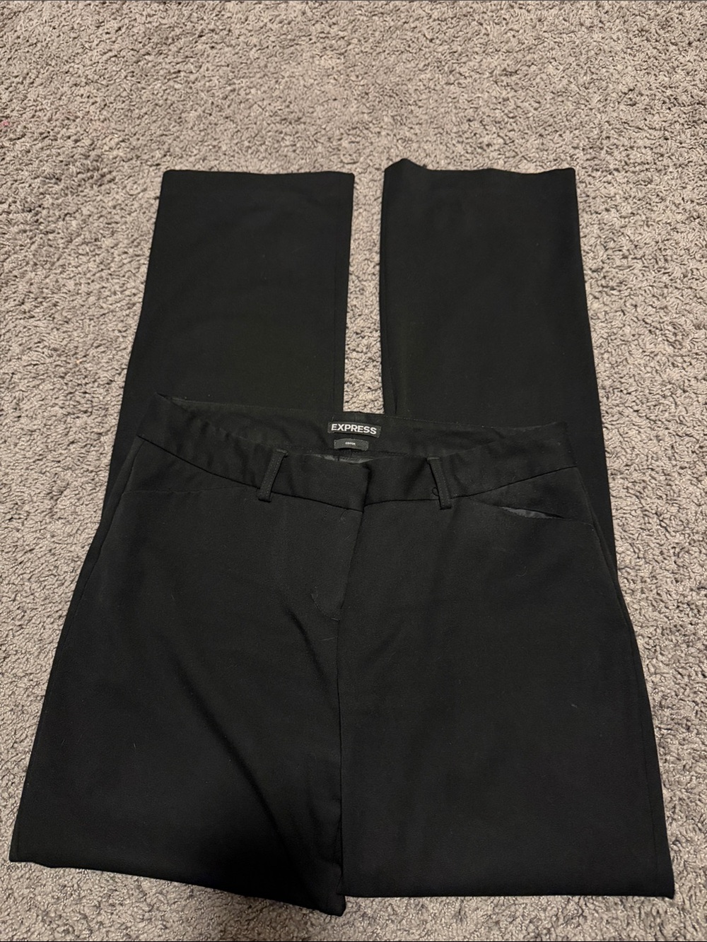 Express Black Straight-Leg Dress Pants